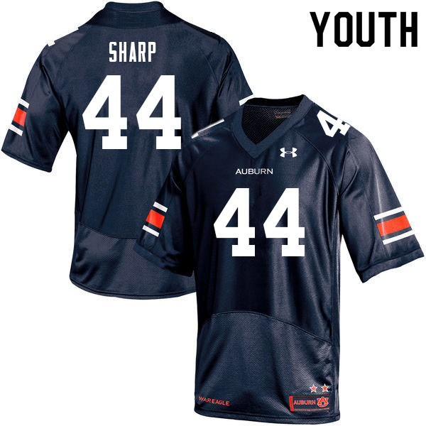 Youth #44 Jay Sharp Auburn Tigers College Football Jerseys Sale-Navy